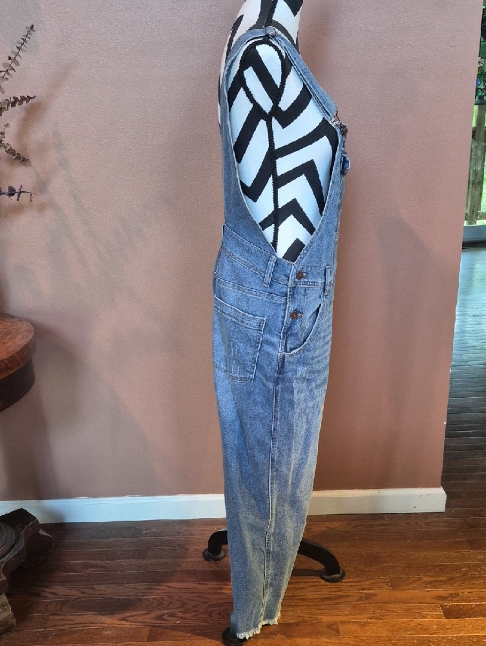 Classic Denim Overalls - Blue - Picture 5 of 8